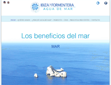 Tablet Screenshot of ibizayformenteraaguademar.com